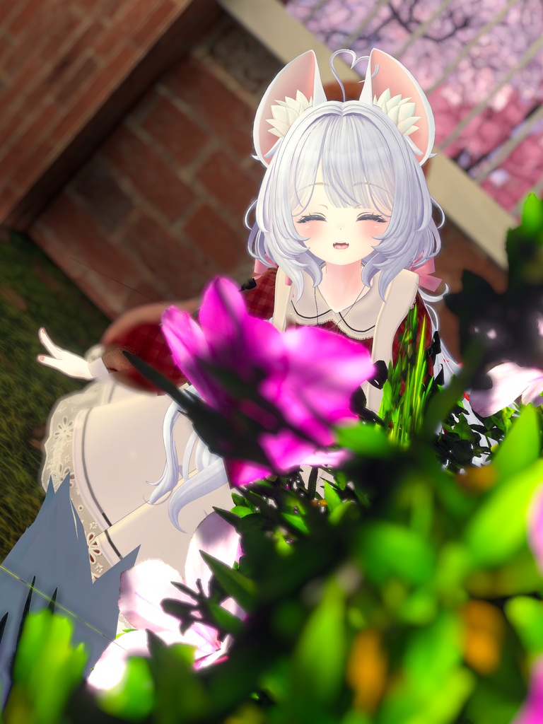 《41アバター対応衣装》ベルチェックワンピース