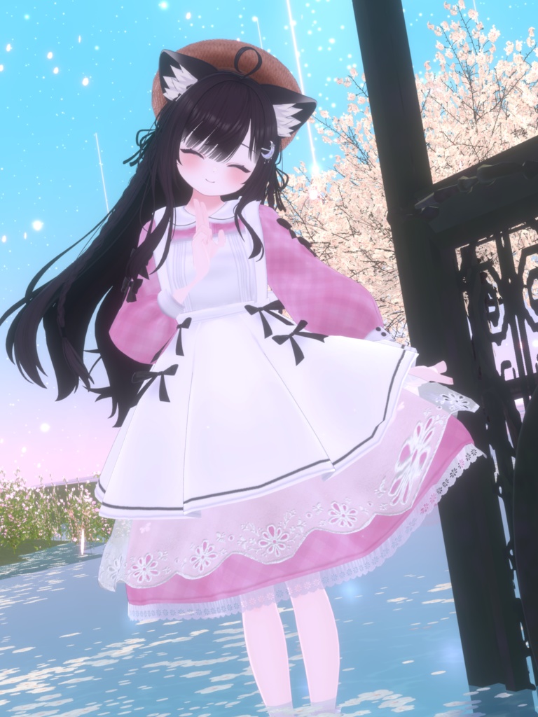 《41アバター対応衣装》ベルチェックワンピース