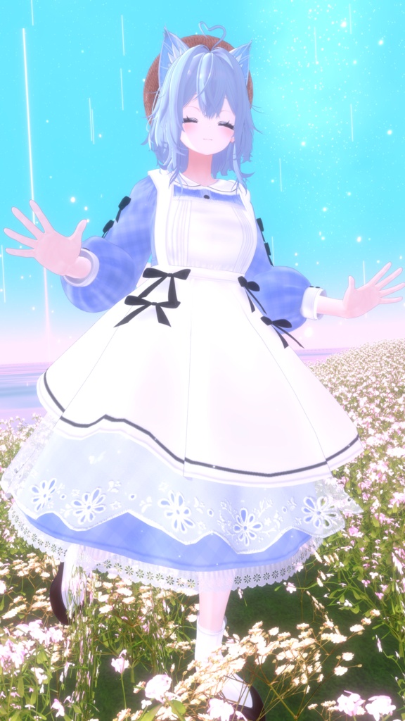 《41アバター対応衣装》ベルチェックワンピース