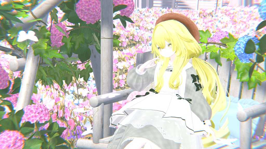 《41アバター対応衣装》ベルチェックワンピース