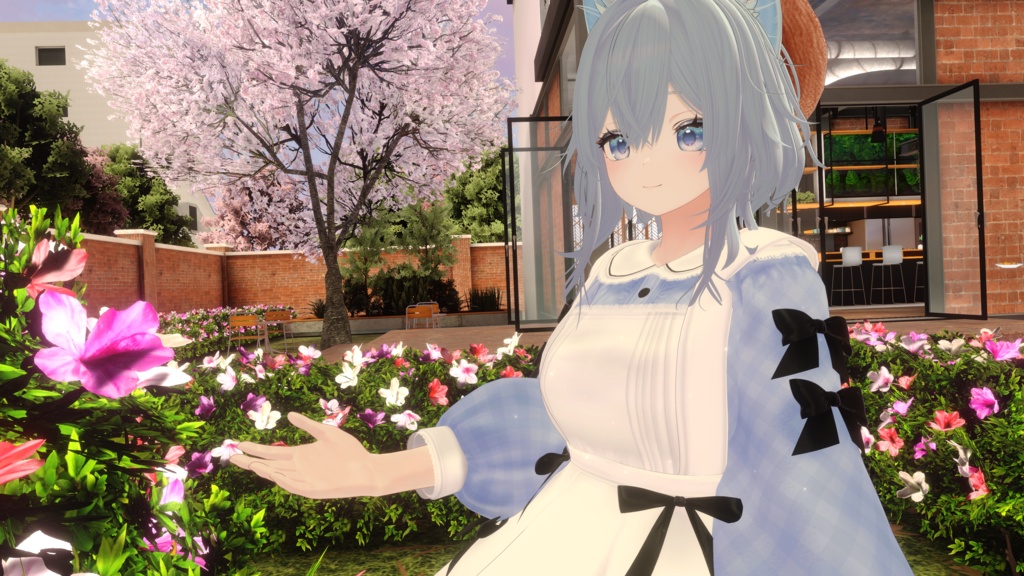 《41アバター対応衣装》ベルチェックワンピース