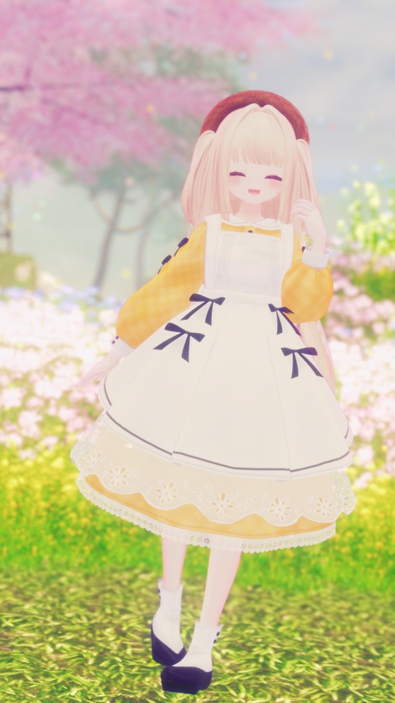 《41アバター対応衣装》ベルチェックワンピース