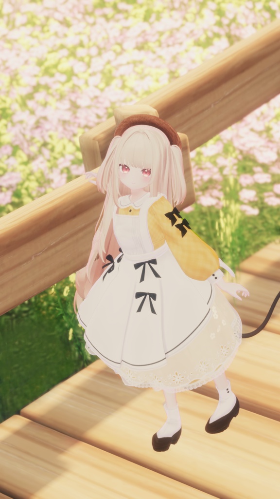 《41アバター対応衣装》ベルチェックワンピース