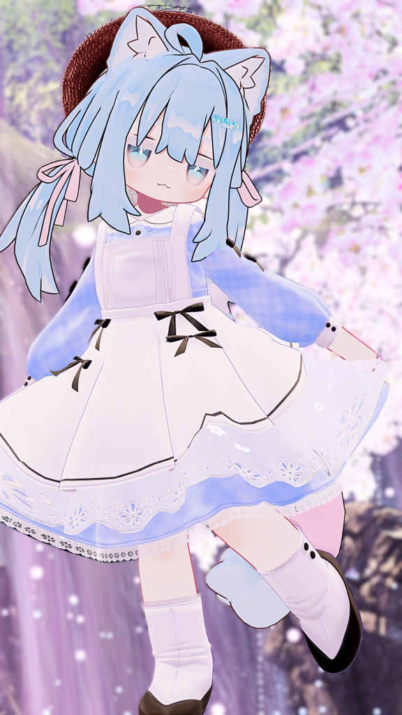 《41アバター対応衣装》ベルチェックワンピース