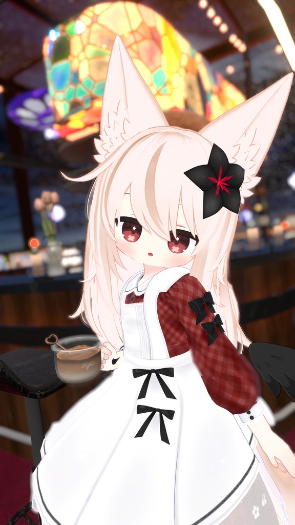 《41アバター対応衣装》ベルチェックワンピース