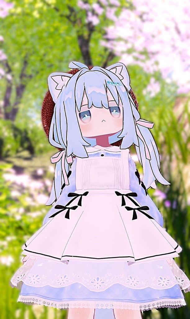 《41アバター対応衣装》ベルチェックワンピース