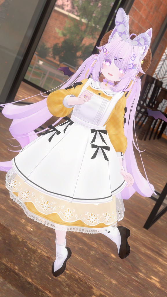 《41アバター対応衣装》ベルチェックワンピース