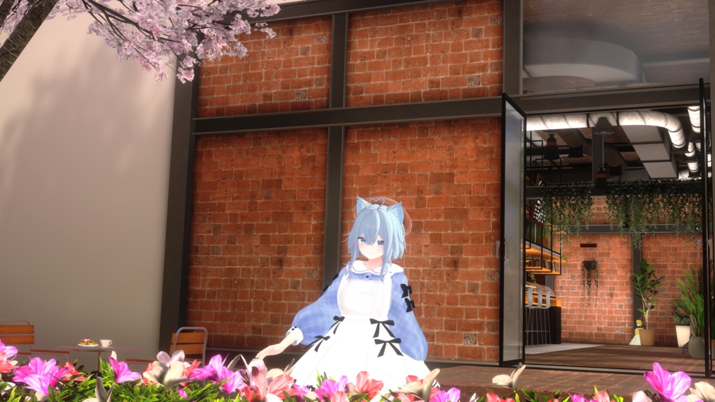 《41アバター対応衣装》ベルチェックワンピース