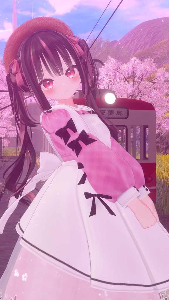 《41アバター対応衣装》ベルチェックワンピース