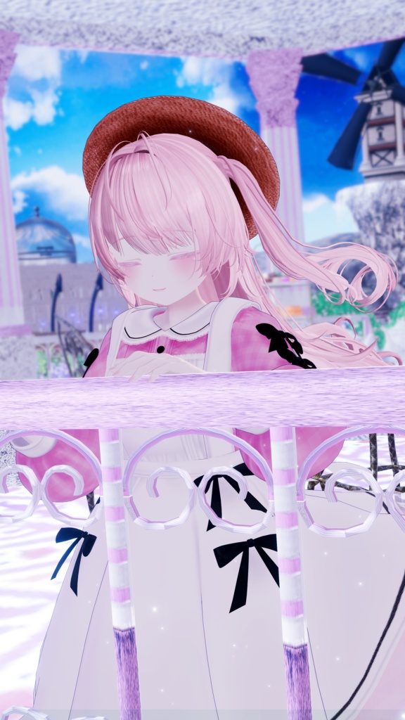 《41アバター対応衣装》ベルチェックワンピース