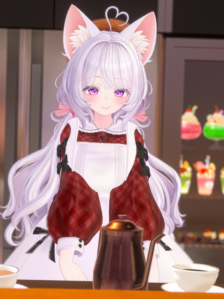 《41アバター対応衣装》ベルチェックワンピース