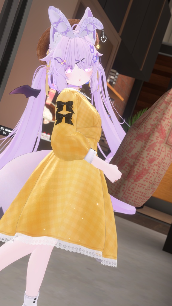 《41アバター対応衣装》ベルチェックワンピース