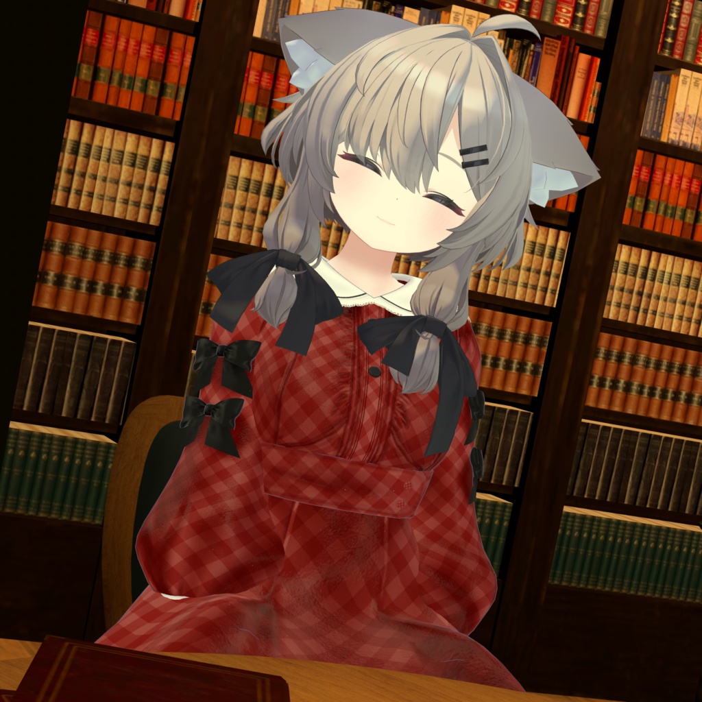 《41アバター対応衣装》ベルチェックワンピース