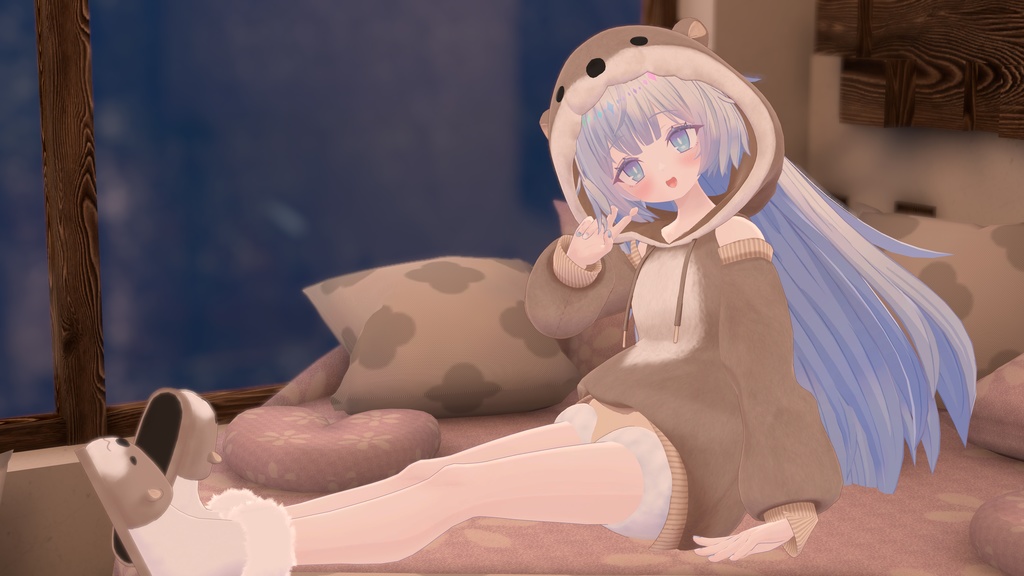 《40アバター対応衣装》カワウソパーカー -KawausoParker-《~2/6までSALE中!》