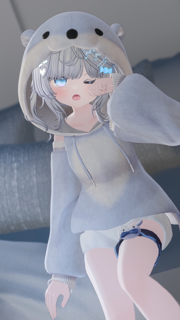 《40アバター対応衣装》カワウソパーカー -KawausoParker-《~2/6までSALE中!》