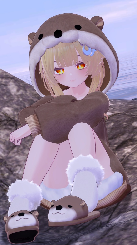 《40アバター対応衣装》カワウソパーカー -KawausoParker-《~2/6までSALE中!》