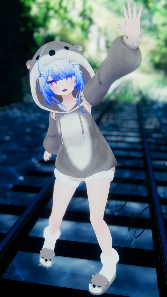 《40アバター対応衣装》カワウソパーカー -KawausoParker-《~2/6までSALE中!》