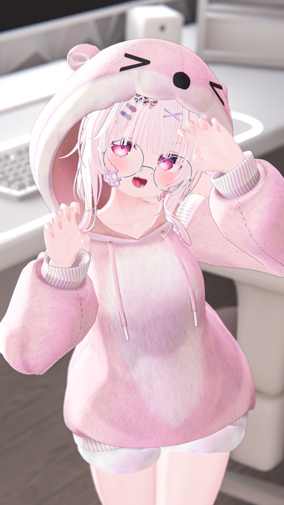 《40アバター対応衣装》カワウソパーカー -KawausoParker-《~2/6までSALE中!》