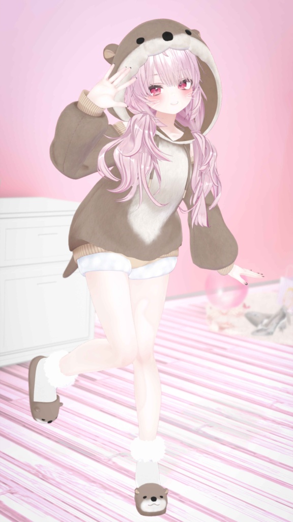 《40アバター対応衣装》カワウソパーカー -KawausoParker-《~2/6までSALE中!》