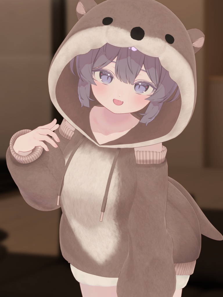 《40アバター対応衣装》カワウソパーカー -KawausoParker-《~2/6までSALE中!》