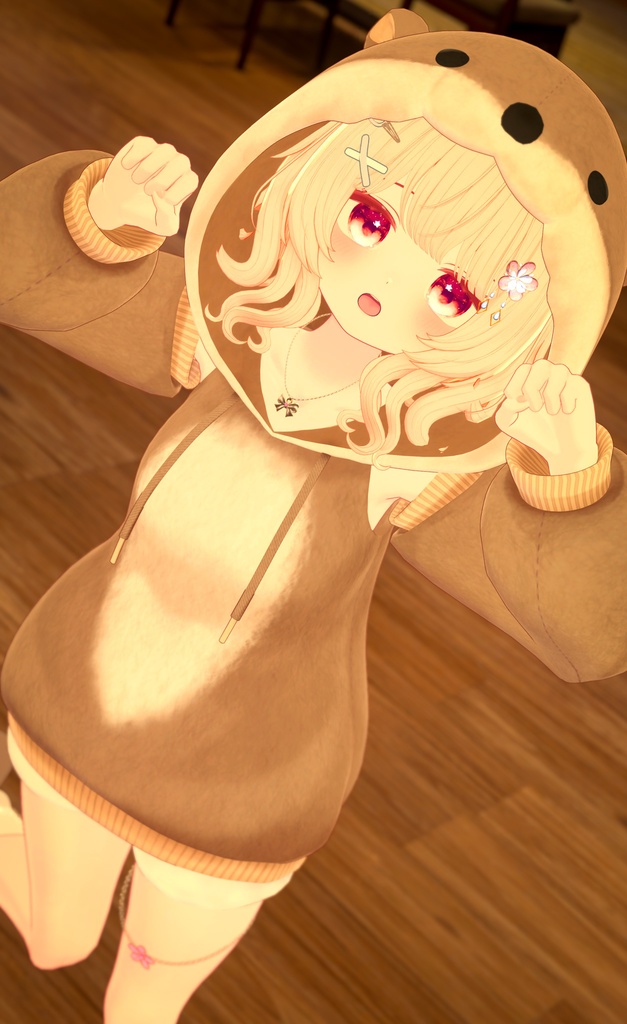 《40アバター対応衣装》カワウソパーカー -KawausoParker-《~2/6までSALE中!》