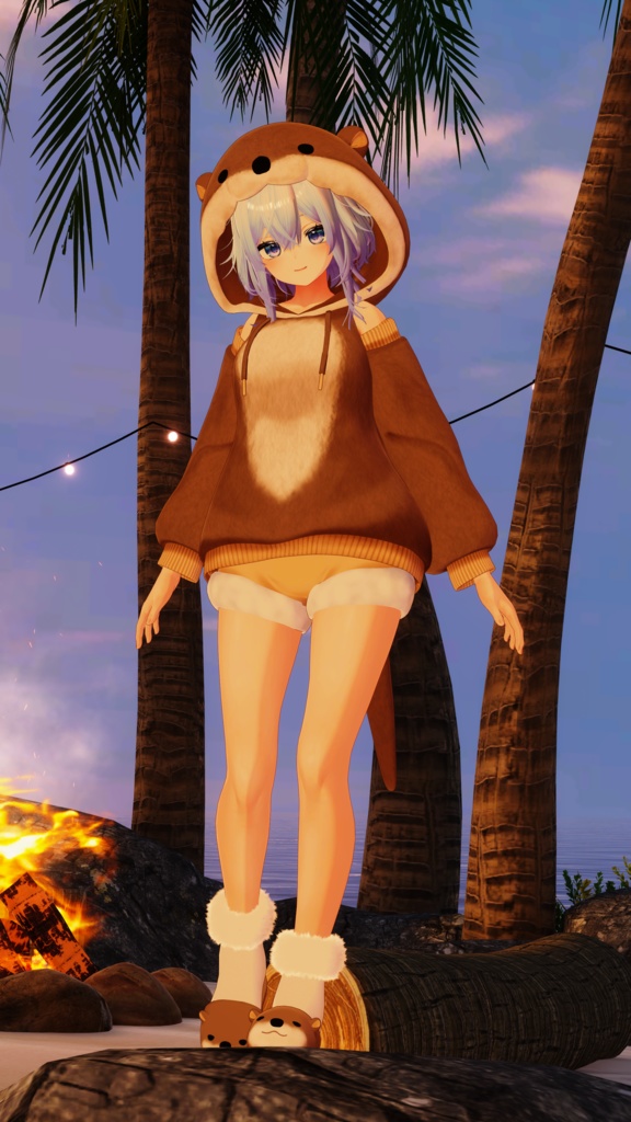 《40アバター対応衣装》カワウソパーカー -KawausoParker-《~2/6までSALE中!》