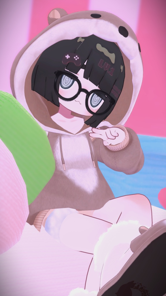 《40アバター対応衣装》カワウソパーカー -KawausoParker-《~2/6までSALE中!》