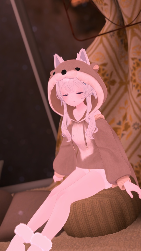 《40アバター対応衣装》カワウソパーカー -KawausoParker-《~2/6までSALE中!》