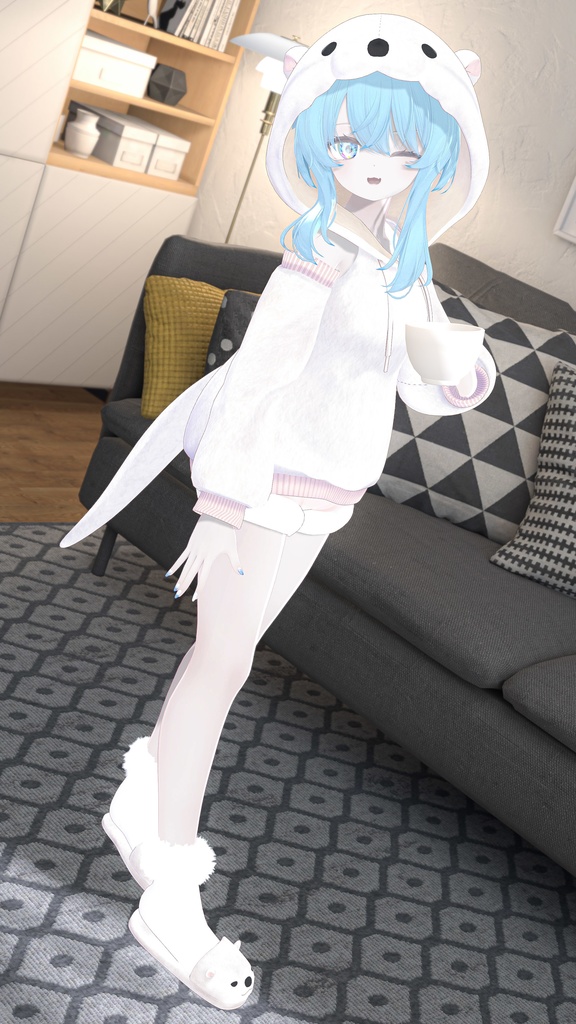 《40アバター対応衣装》カワウソパーカー -KawausoParker-《~2/6までSALE中!》