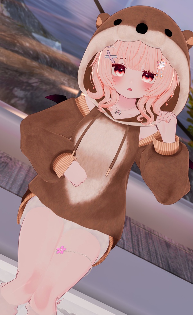 《40アバター対応衣装》カワウソパーカー -KawausoParker-《~2/6までSALE中!》