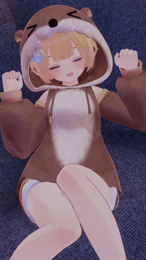 《40アバター対応衣装》カワウソパーカー -KawausoParker-《~2/6までSALE中!》