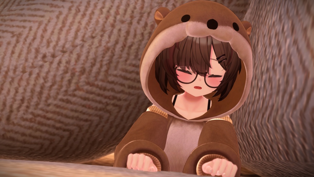 《40アバター対応衣装》カワウソパーカー -KawausoParker-《~2/6までSALE中!》