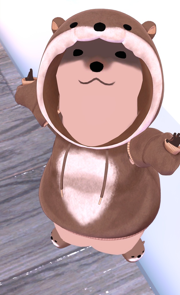 《40アバター対応衣装》カワウソパーカー -KawausoParker-《~2/6までSALE中!》