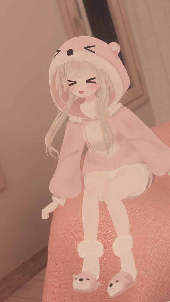 《40アバター対応衣装》カワウソパーカー -KawausoParker-《~2/6までSALE中!》