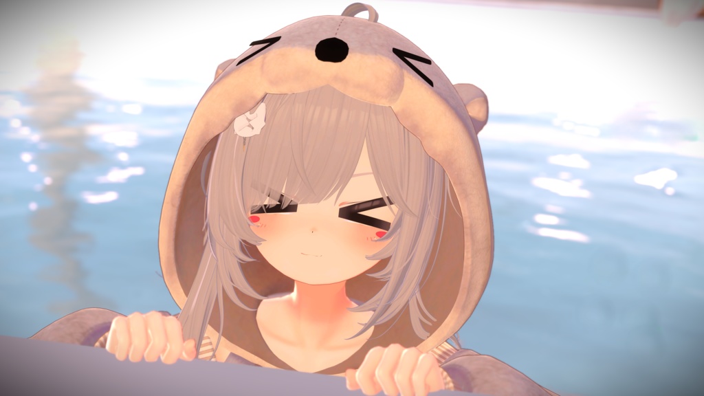 《40アバター対応衣装》カワウソパーカー -KawausoParker-《~2/6までSALE中!》