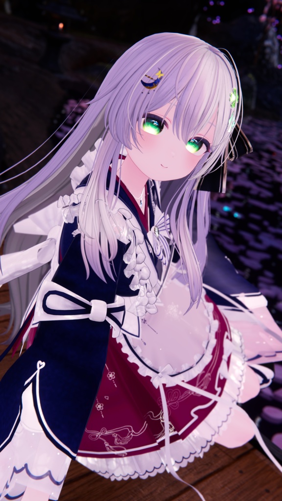 《44アバター対応衣装》咲楽クラリアー和メイドドレスー 《~5/7 SALE中!》