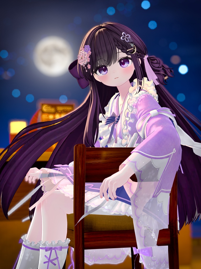 《44アバター対応衣装》咲楽クラリアー和メイドドレスー 《~5/7 SALE中!》