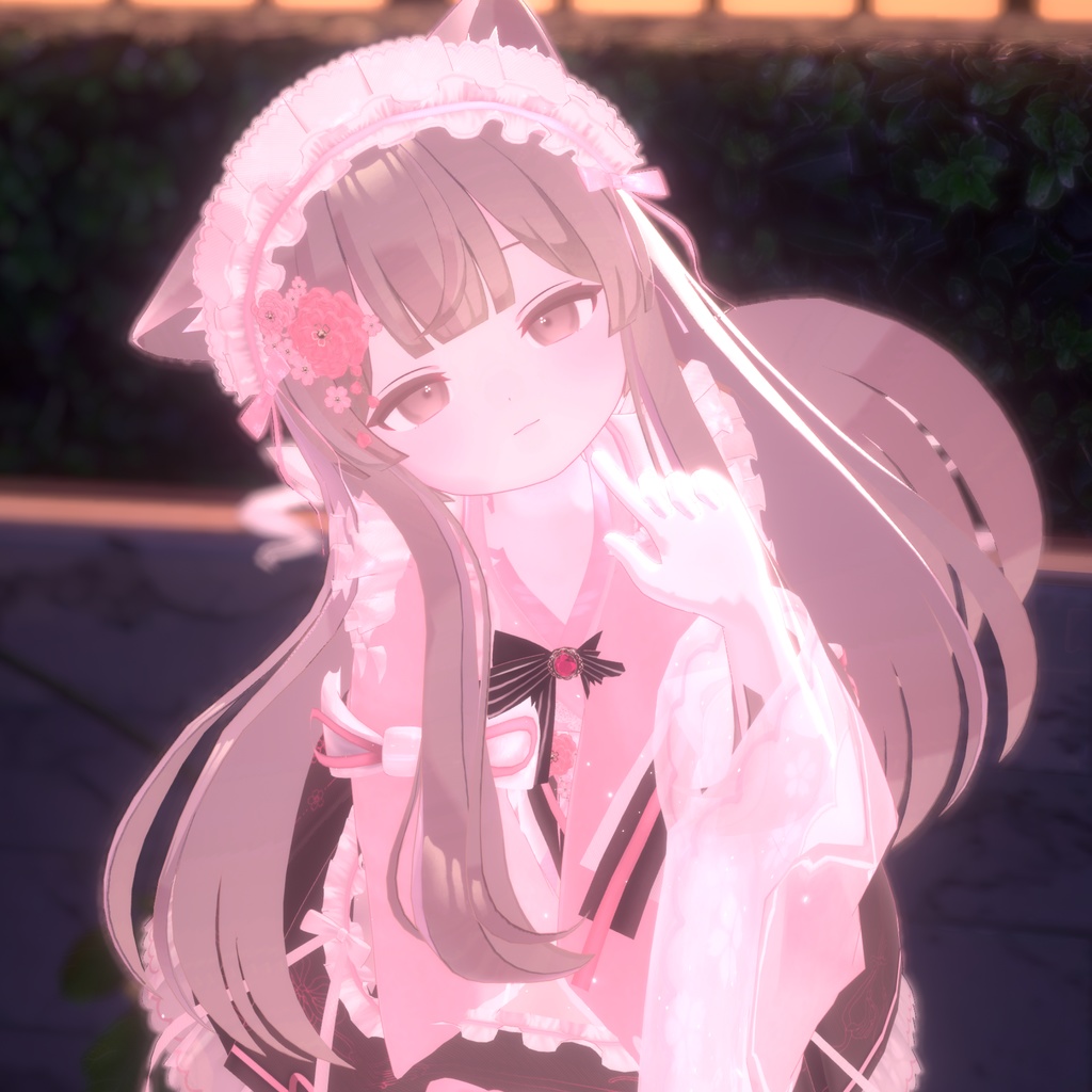 《44アバター対応衣装》咲楽クラリアー和メイドドレスー 《~5/7 SALE中!》