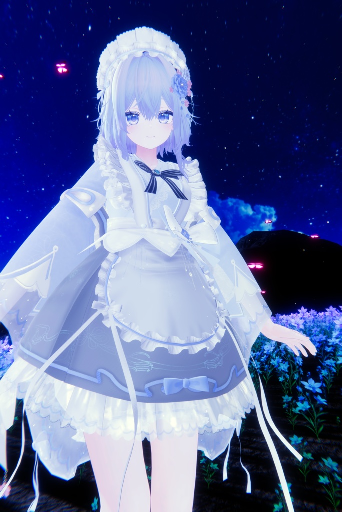 《44アバター対応衣装》咲楽クラリアー和メイドドレスー 《~5/7 SALE中!》