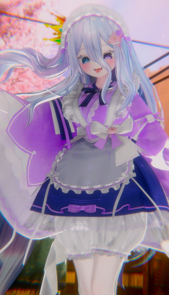 《44アバター対応衣装》咲楽クラリアー和メイドドレスー 《~5/7 SALE中!》