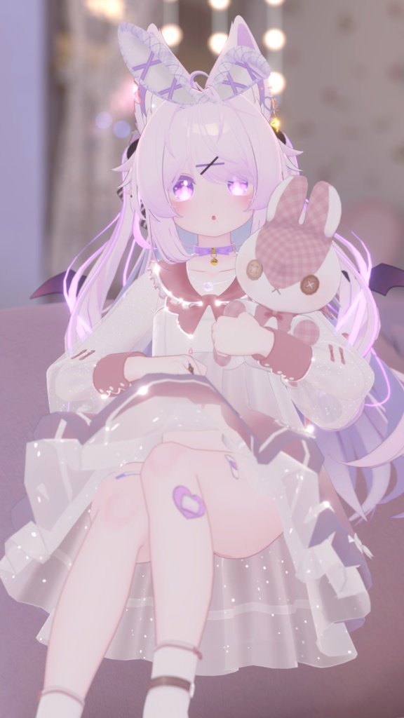 《44アバター対応衣装》ピュアリリィワンピース -PureLilyDress- 《~6/7 Sale中!》