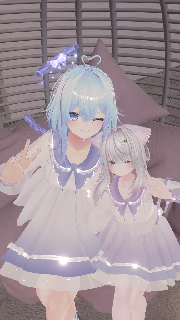《44アバター対応衣装》ピュアリリィワンピース -PureLilyDress- 《~6/7 Sale中!》