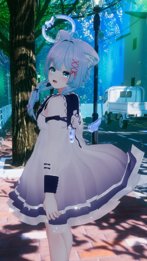 《44アバター対応衣装》ピュアリリィワンピース -PureLilyDress- 《~6/7 Sale中!》