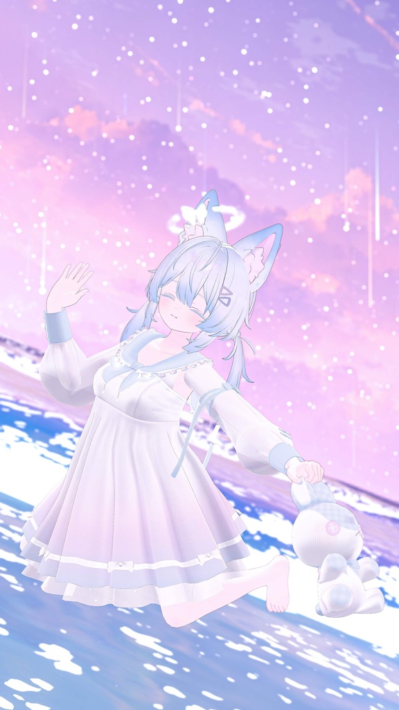 《44アバター対応衣装》ピュアリリィワンピース -PureLilyDress- 《~6/7 Sale中!》