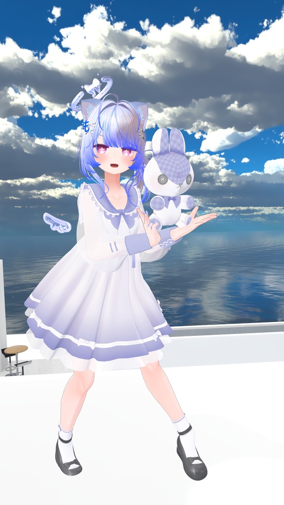 《44アバター対応衣装》ピュアリリィワンピース -PureLilyDress- 《~6/7 Sale中!》