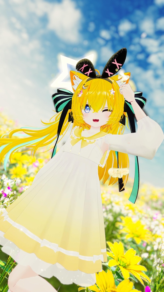 《44アバター対応衣装》ピュアリリィワンピース -PureLilyDress- 《~6/7 Sale中!》