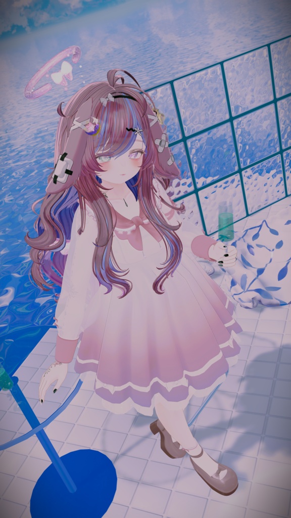 《44アバター対応衣装》ピュアリリィワンピース -PureLilyDress- 《~6/7 Sale中!》