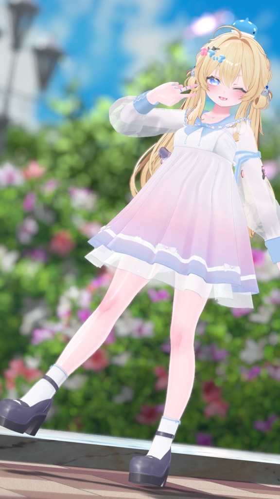 《44アバター対応衣装》ピュアリリィワンピース -PureLilyDress- 《~6/7 Sale中!》