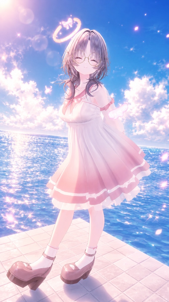 《44アバター対応衣装》ピュアリリィワンピース -PureLilyDress- 《~6/7 Sale中!》