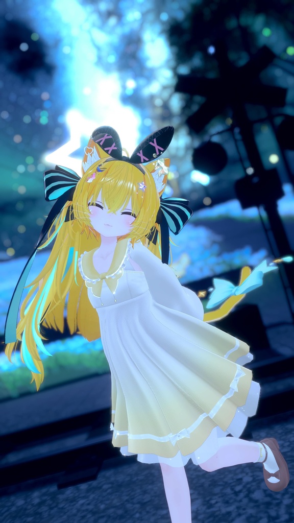 《44アバター対応衣装》ピュアリリィワンピース -PureLilyDress- 《~6/7 Sale中!》